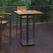 Flash Furniture 32in Square Faux Teak Bar Height Poly Slat Table XU-HW1045-3232-GG - alternate 8